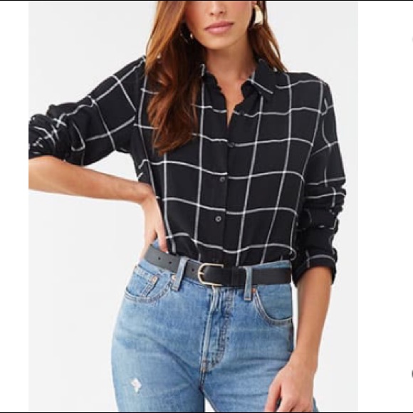 Grid Print Button Down